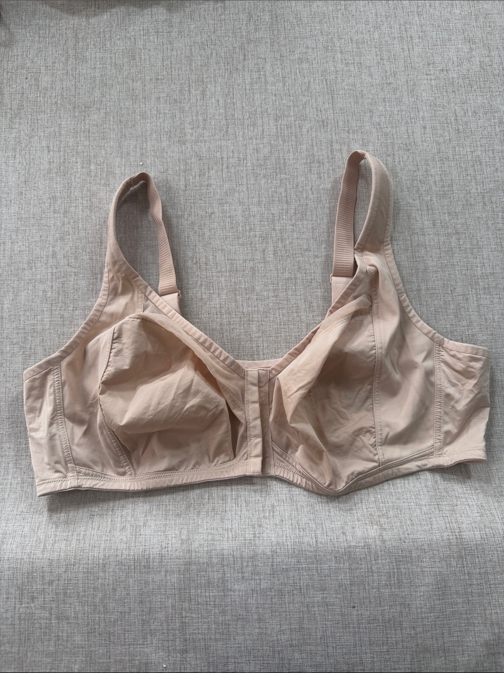 Understance Adina Spacer Air Wireless‎ Bra Unlined Nude Champagne size 48D